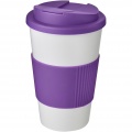 Americano® 350 ml muki, läikyttämätön kansi, grippi, Valkoinen/violetti