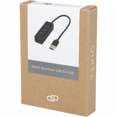 Logo trade liikelahjat tuotekuva: ADAPT alumiininen USB 3.0-keskitin