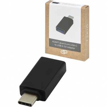 Logo trade liikelahja mainoslahja tuotekuva: ADAPT alumiininen USB-C-USB-A 3.0 -sovitin