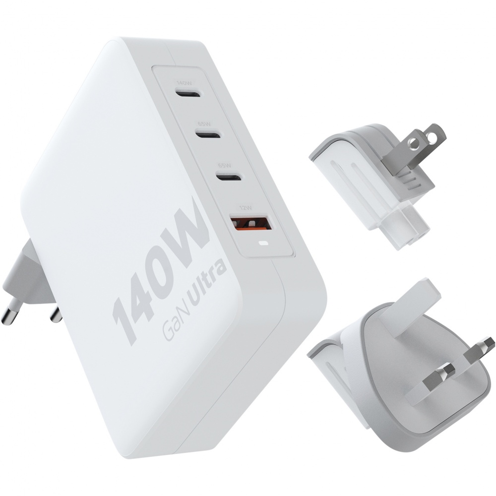 Logo trade mainoslahja ja liikelahja tuotekuva: Xtorm XVC2140 GaNUltra 140 W matkalaturi 240 W USB-C PD -kaapelilla