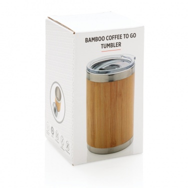 Logotrade mainostuote tuotekuva: Coffee to go -bambutermosmuki