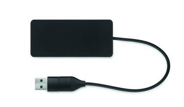 Logotrade mainostuote tuotekuva: 3 portin USB-keskitin