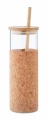 Lasinen juomapullo 450 ml, Beige