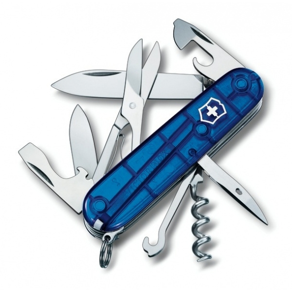 Logotrade liikelahja mainoslahja kuva: Taskuveitsi Climber läpinäkyvä Victorinox