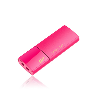 Logotrade mainoslahja ja liikelahja kuva: Pendrive Silicon Power 3.0 Blaze B05, pinkki