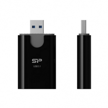 Logotrade mainoslahja tuotekuva: MicroSD ja SD-kortinlukija Silicon Power Combo 3.1