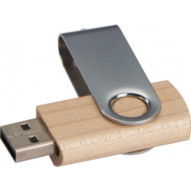 Logo trade mainoslahja ja liikelahja tuotekuva: USB-tikku 4GB LESSINES