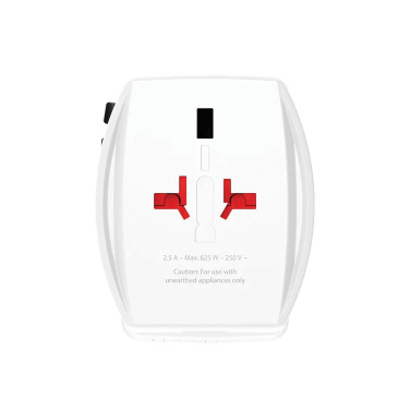 Logotrade mainoslahjat kuva: SKROSS World Travel adapteri MUV 65W PD USB C -kaapelilla