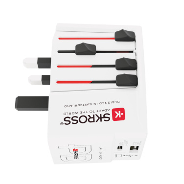 Logo trade liikelahja mainoslahja tuotekuva: SKROSS World Travel adapteri MUV 65W PD USB C -kaapelilla