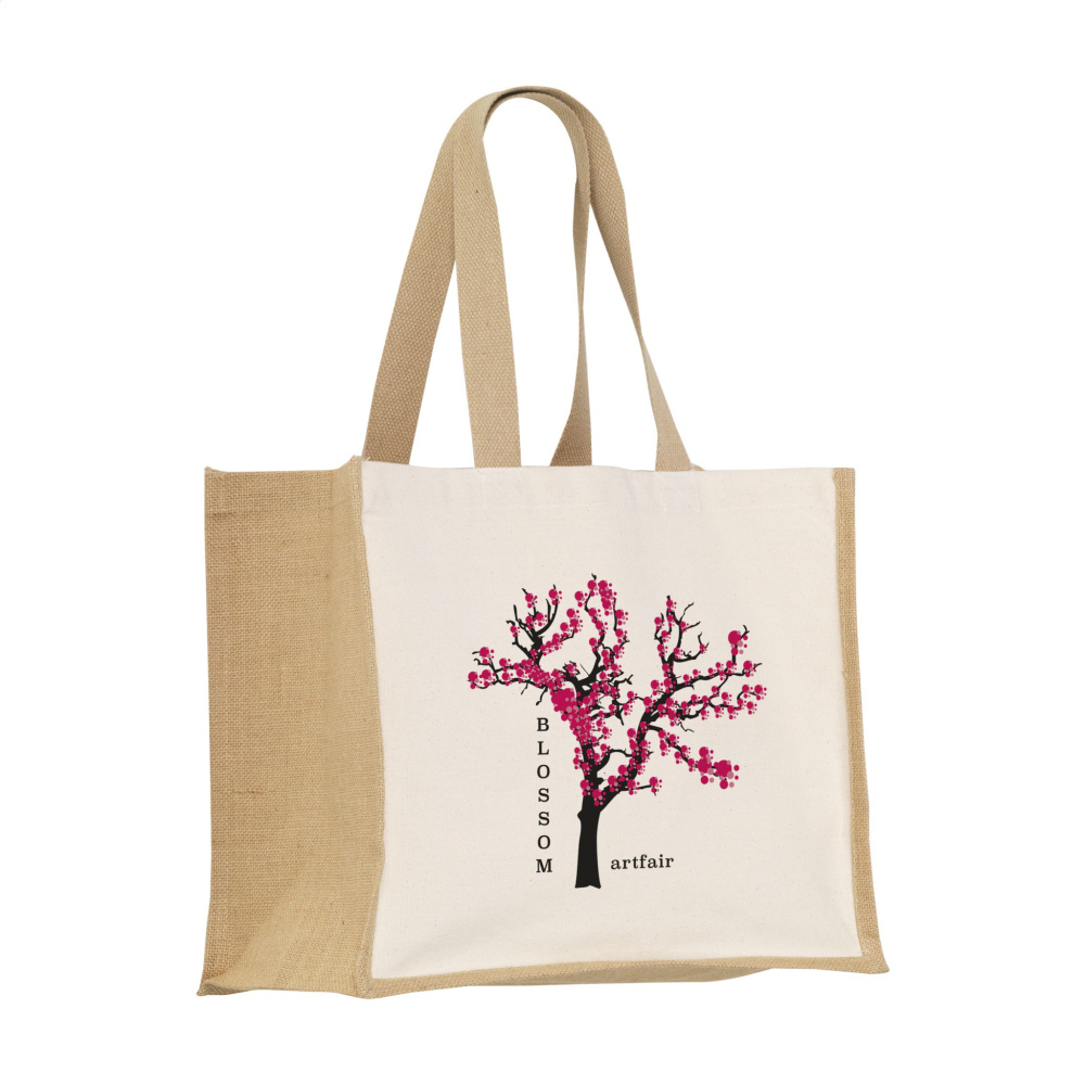 Logo trade mainoslahjat ja liikelahjat kuva: Jute Canvas Shopper (320 g/m²) pussi