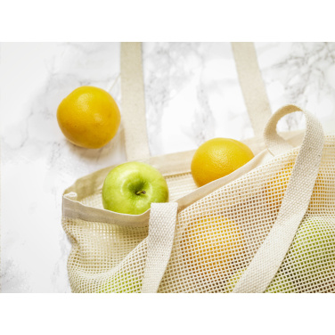 Logotrade mainoslahjat ja liikelahjat tuotekuva: Natura Organic Mesh Shopper (180 g/m²) ostoskassi