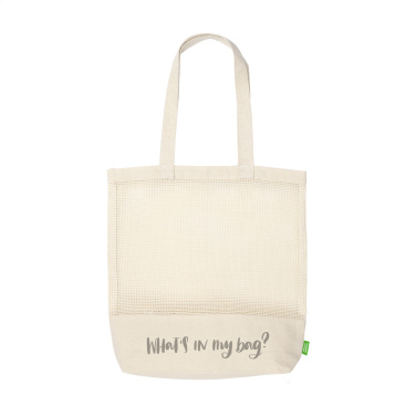 Logo trade mainoslahja ja liikelahja tuotekuva: Natura Organic Mesh Shopper (180 g/m²) ostoskassi