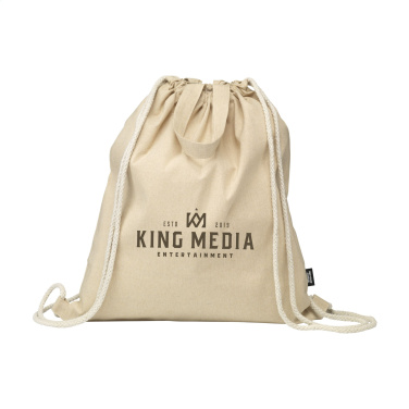 Logotrade liikelahja mainoslahja kuva: GRS Recycled Cotton PromoBag Plus (180 g/m²) reppu