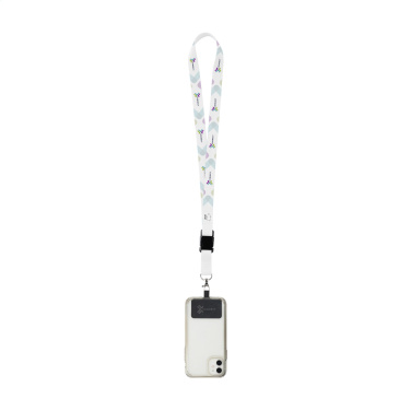 Logotrade liikelahja tuotekuva: Lanyard Sublimatie -solki RPET 2 cm Patch-avainnauhalla