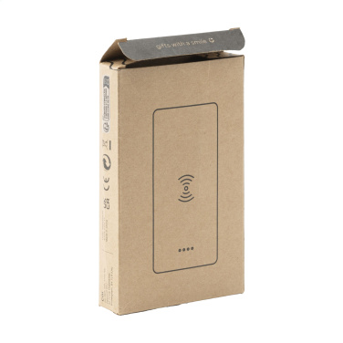 Logotrade mainostuotet kuva: Bamboo 8000 Wireless Powerbank langaton laturi