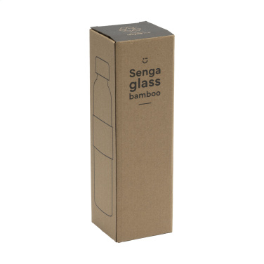 Logotrade liikelahja mainoslahja kuva: Senga Glass Bamboo 500 ml juomapullo