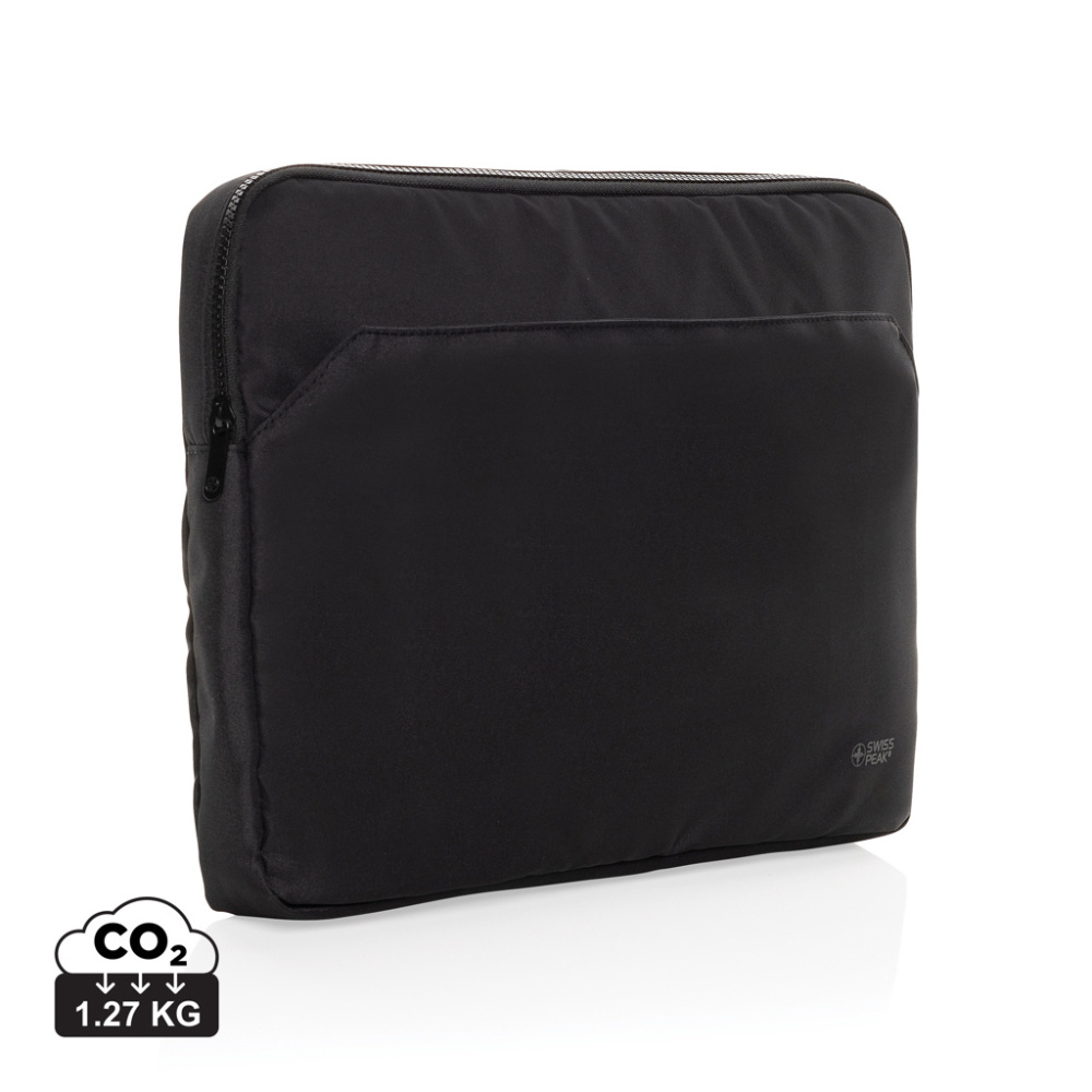 Logotrade mainostuote tuotekuva: Swiss Peak Aware™ RPET Essential 15.6" Laptop sleeve