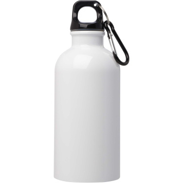 Logo trade liikelahja kuva: Oregon 400 ml:n RCS-sertifioitu, yksiseinämäinen, ruostumattomasta teräksestä valmistettu vesipullo jousihaalla