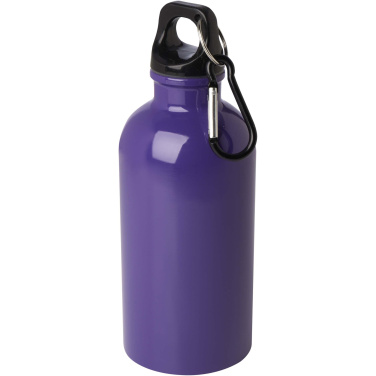 Logo trade liikelahjat tuotekuva: Oregon 400 ml:n RCS-sertifioitu, yksiseinämäinen, ruostumattomasta teräksestä valmistettu vesipullo jousihaalla