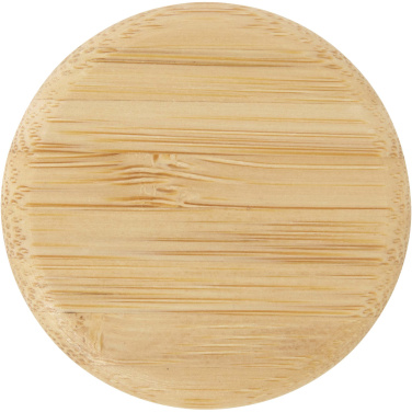 Logotrade liikelahjat kuva: Porto 500 ml:n lasinen vesipullo silikonikahvalla ja bambukannella