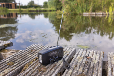 Logotrade liikelahja mainoslahja kuva: RescueWave hätätilaradio, valmistettu RCS-kierrätysmuovista.