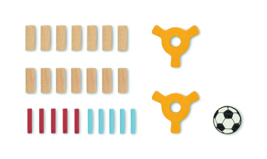 Logo trade mainoslahja kuva: Puinen jalkapallopeli