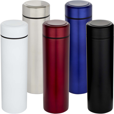 Logo trade liikelahjat tuotekuva: Taylor 450 ml:n tuplaseinäinen, ruostumattomasta teräksestä valmistettu termospullo teesuodattimella