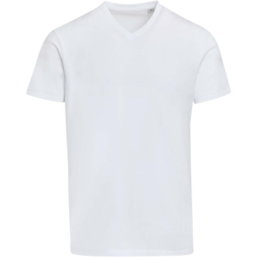 Logo trade liikelahjat mainoslahjat kuva: Balfour lyhythihainen, OCS-sertifioitu V-aukkoinen unisex-t-paita 200 g/m²:n kankaasta