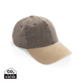 BEAU AWARE™ -puuvillatwill-lippalakki, 6-osainen, 270 g/m², ruskea