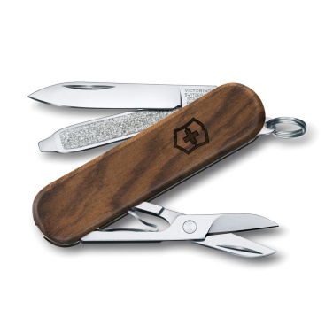 Logo trade liikelahjat mainoslahjat kuva: VICTORINOX-taskuveitsi Classic SD Wood, 5 toimintoa