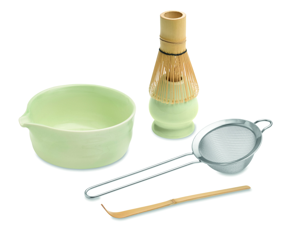 Logo trade mainoslahjat tuotekuva: Matcha-setti 5 osaa