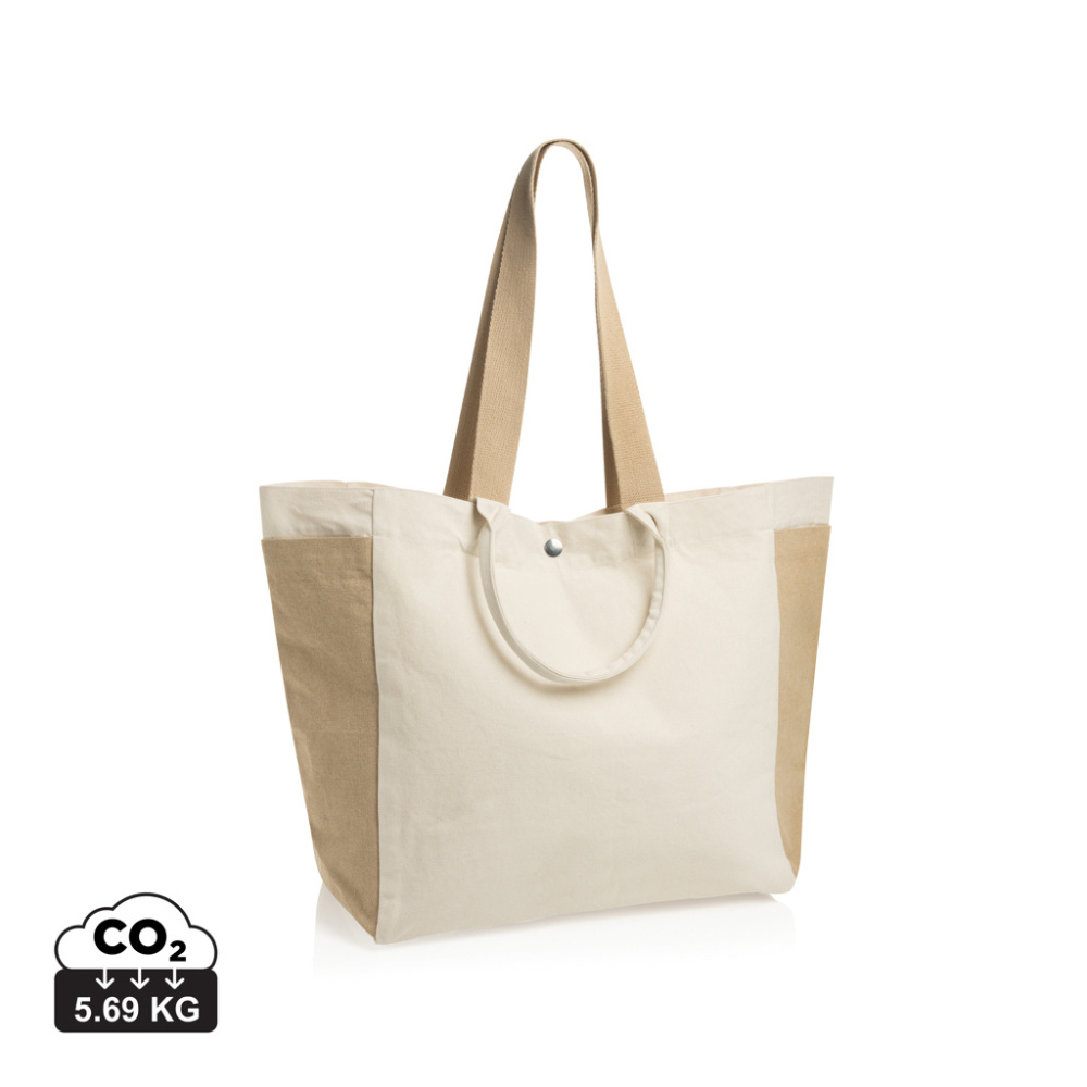 Logo trade mainoslahjat ja liikelahjat kuva: BEAU AWARE™ 400 g/m² rCanvas -monikäyttöinen ostoskassi