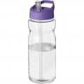 H2O Active® Base 650 ml sportinis buteliukas su snapeliu su dangteliu, Skaidrus / violetinis