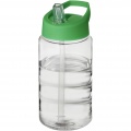 H2O Active® Bop 500 ml sportinis buteliukas su snapeliu su dangteliu, Skaidrus / žalias