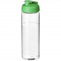 H2O Active® Vibe 850 ml sportinis buteliukas su atverčiamu dangteliu, Skaidrus / žalias