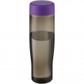 H2O Active® Eco Tempo 700 ml vandens butelis su užsukamu dangteliu, Violetinė / anglis