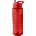 H2O Active® Eco Treble 750 ml sportinis buteliukas su snapeliu su dangteliu , Raudona / Raudona