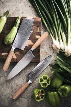 Logotrade firminės dovanos nuotrauka: VINGA Hattasan Damascus Santoku peilis