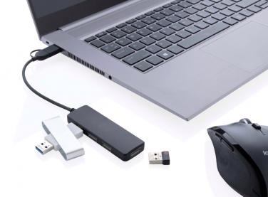 Logotrade verslo dovanos nuotrauka: RCS perdirbto plastiko USB šakotuvas su dviem įvestimis