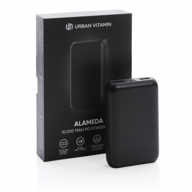 Logotrade reklaminės dovanos nuotrauka: Urban Vitamin Alameda 10 000 mAh 18W PD maitinimo blokas