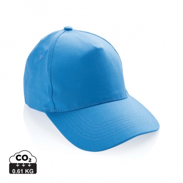 Logotrade reklaminiai produktai nuotrauka: Impact 5-panel 280gr Perdirbtos medvilnės kepuraitė su AWARE™ žymekliu