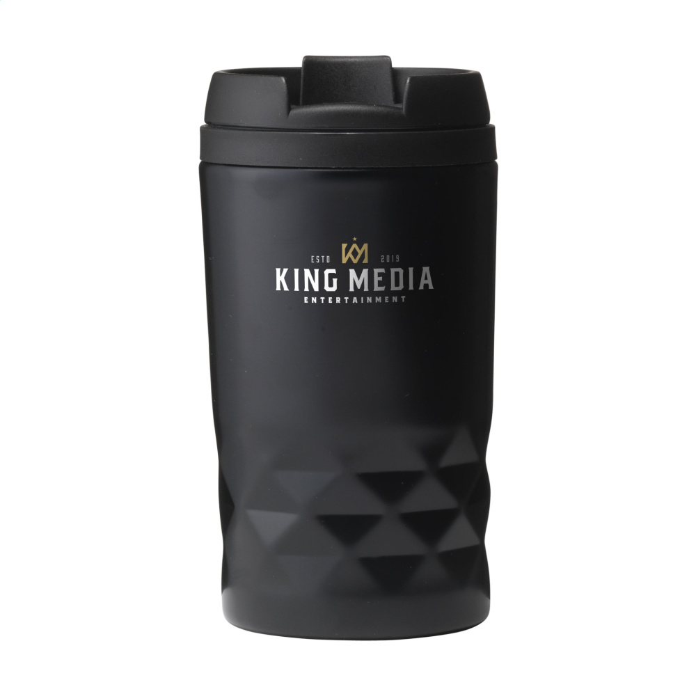 Logotrade firminės dovanos nuotrauka: Graphic Mini Mug RCS Recycled Steel 250 ml termopuodelis