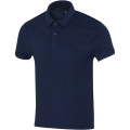 Akoya perdirbtas kilpinis unisex polo, Navy