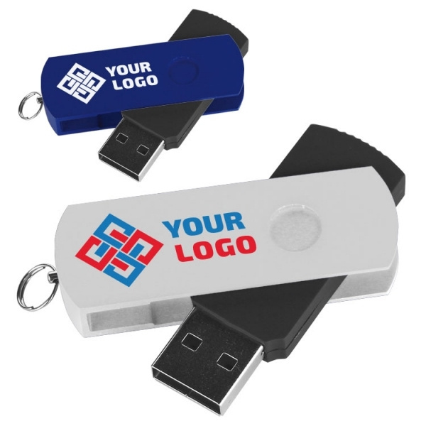 Logotrade reklaminiai produktai nuotrauka: Metalinė ir plastikinė USB atmintinė