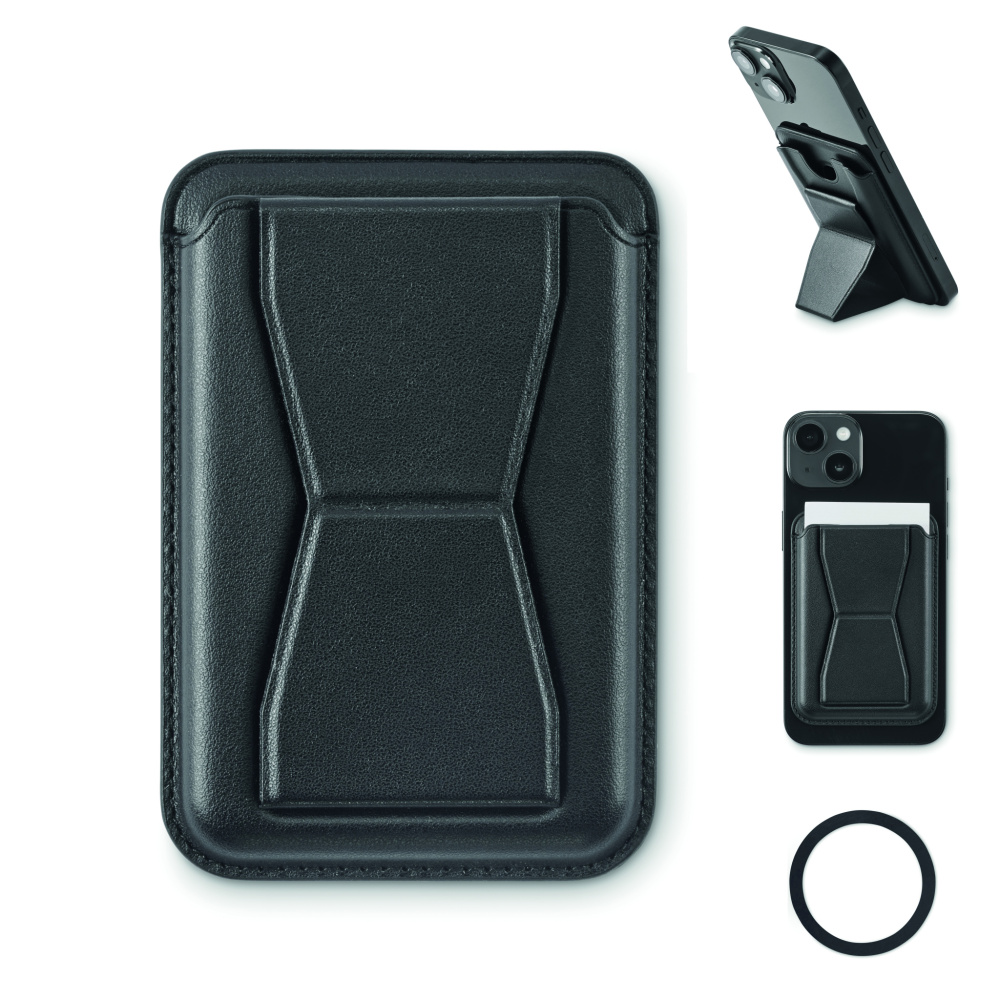 Logotrade reklaminiai produktai nuotrauka: Magnetinis PU kortelių laikiklis