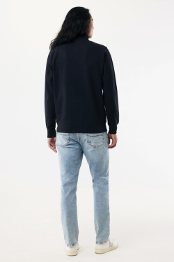 Logotrade firminės dovanos nuotrauka: IQONIQ Elgon perdirbtos medvilnės megztinis su ketvirčio užtrauktuku