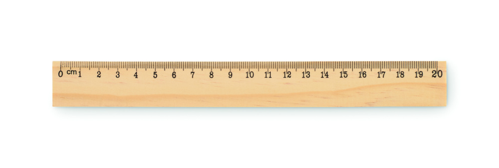 Logotrade firminės dovanos nuotrauka: Medinė liniuotė 20 cm