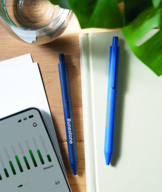 Logotrade verslo dovanos nuotrauka: Kviečių šiaudų/ABS stumdomas rašiklis