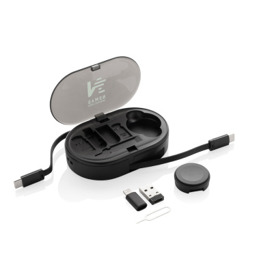 Logotrade dovana nuotrauka: „Chargevix RCS“ plastikinis daugiafunkcis 60 W įkrovimo rinkinys
