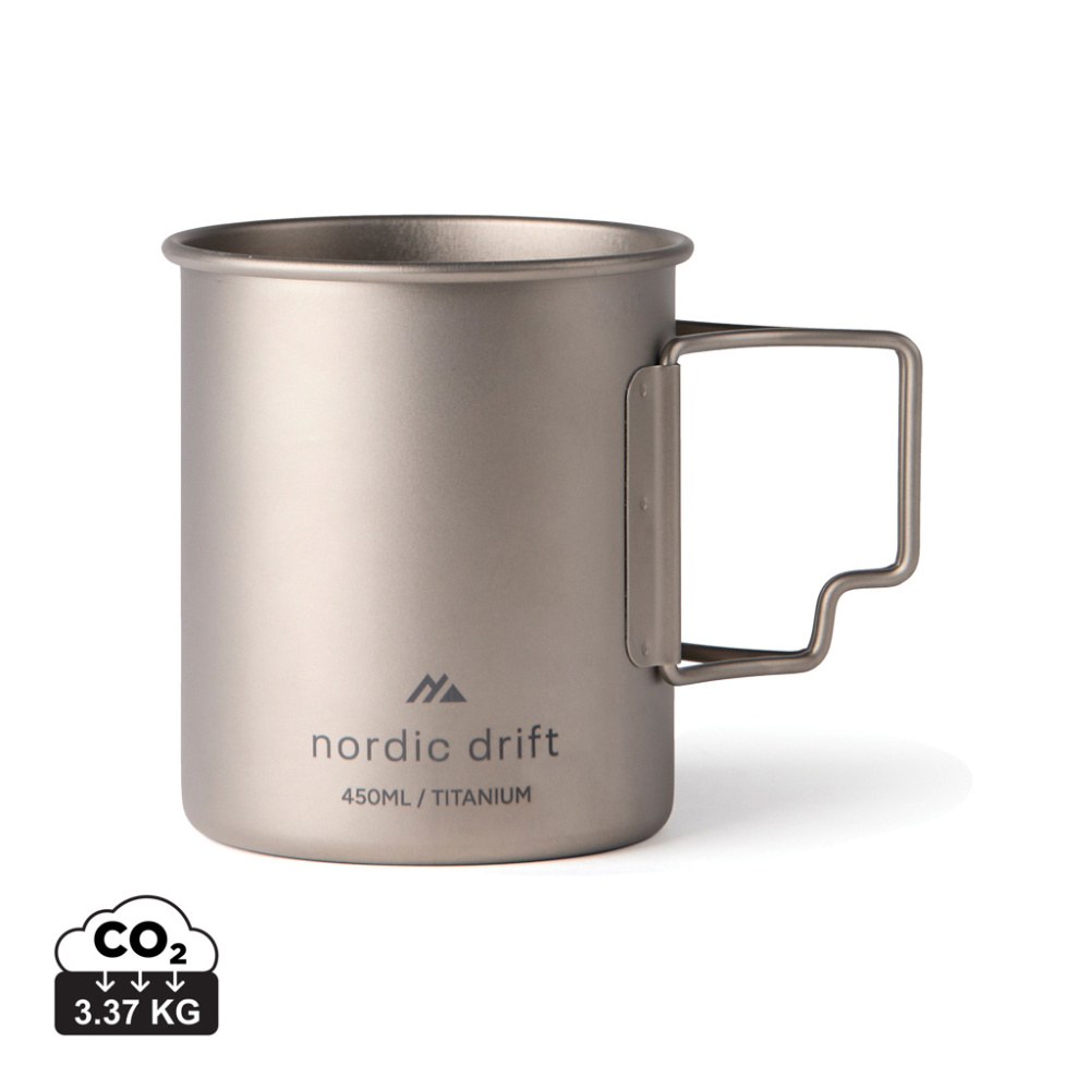 Logotrade reklaminiai produktai nuotrauka: „Nordic Drift Trail Ultra Light Titanium“ 450 ml puodelis